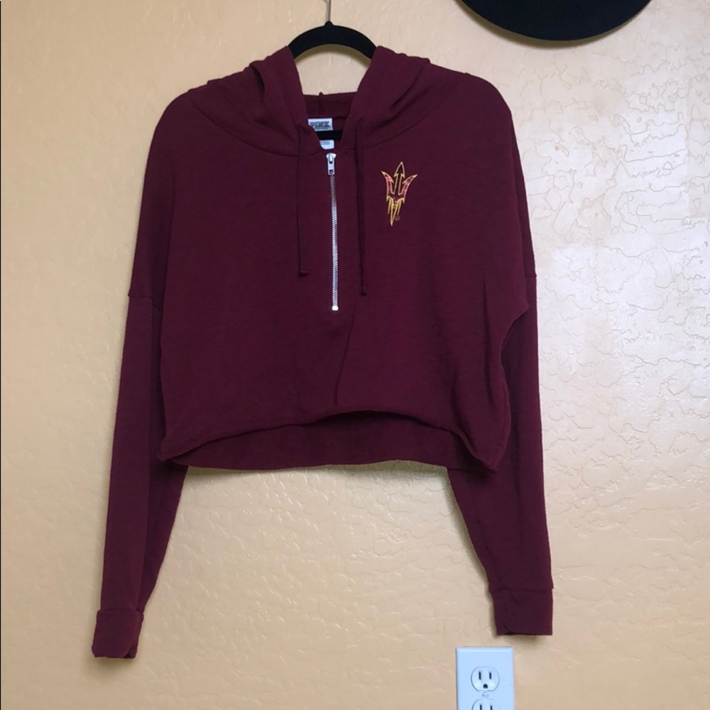 PINK cropped hoodie